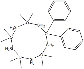 2,2,4,4,6,6,8,8-Octamethyl-10,10-diphenylcyclopentasiloxane Struktur