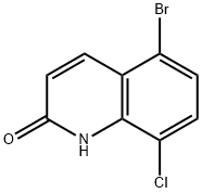 5-bromo-8-chloro-1,2-dihydroquinolin-2-one Struktur