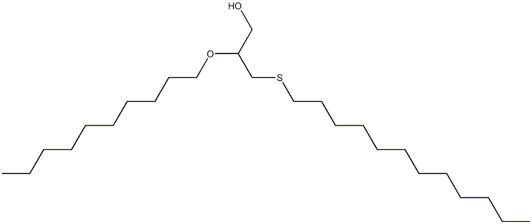 1-Propanol, 2-(decyloxy)-3-(dodecylthio)- Struktur