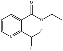 2-Difluoromethyl-nicotinic acid ethyl ester Struktur