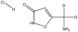 5-[azanyl(dideuterio)methyl]-1,2-oxazol-3-one:hydrochloride Struktur