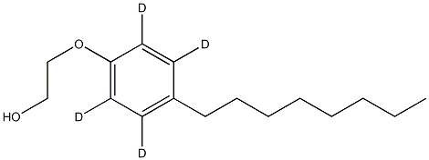 2-(2,3,5,6-tetradeuterio-4-octylphenoxy)ethanol Struktur