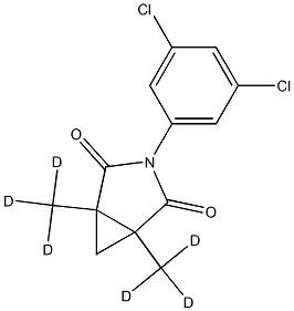 3-(3,5-dichlorophenyl)-1,5-bis(trideuteriomethyl)-3-azabicyclo[3.1.0]hexane-2,4-dione Struktur