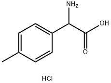 RS-4-Methylphenylglycine hydrochloride Struktur