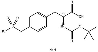 N-Boc-L-4-sulfomethyl-Phenylalanine monosodium salt Struktur