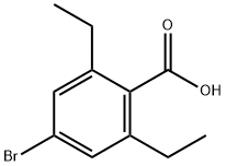 4-BROMO-2,6-DIETHYLBENZOIC ACID Struktur