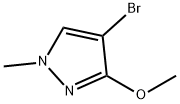 4-bromo-3-methoxy-1-methyl-1H-pyrazole Struktur