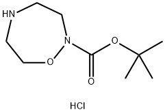 [1,2,5]Oxadiazepane-2-carboxylic acid tert-butyl ester hydrochloride Struktur