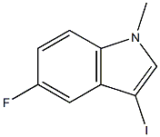 5-fluoro-3-iodo-1-methyl-1H-indole Struktur