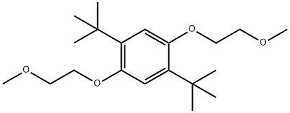 1,4-Di-t-butyl-2,5-bis(2-methoxyethoxy)benzene, 99+% Redox shuttle ANL-RS2 Struktur