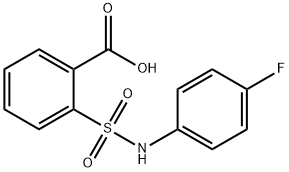 2-{[(4-fluorophenyl)amino]sulfonyl}benzoic acid Struktur