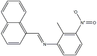 (2-methyl-3-nitrophenyl)(1-naphthylmethylene)amine Struktur