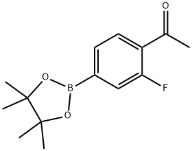 4-Acetyl-3-fluorophenylboronic acid pinacol ester Struktur