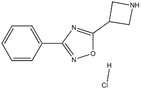 5-azetidin-3-yl-3-phenyl-1,2,4-oxadiazole hydrochloride Struktur