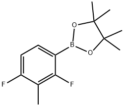 2,4-DIFLUORO-3-METHYLPHENYLBORONIC ACID PINACOL ESTER Struktur