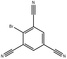 2-Bromo-benzene-1,3,5-tricarbonitrile Struktur