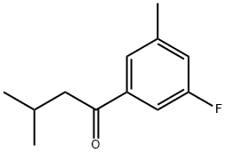 1-(3-FLUORO-5-METHYLPHENYL)-3-METHYLBUTAN-1-ONE Struktur