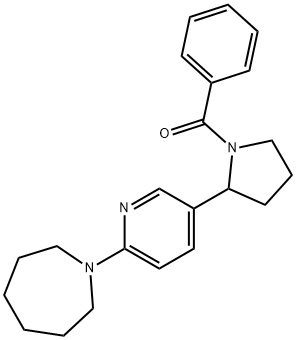 [2-(6-Azepan-1-yl-pyridin-3-yl)-pyrrolidin-1-yl]-phenyl-methanone Struktur