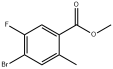 Methyl 4-bromo-5-fluoro-2-methylbenzoate Struktur