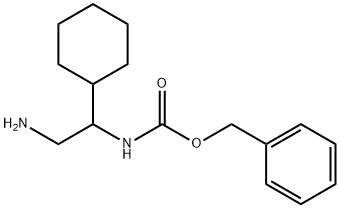 benzyl N-(2-amino-1-cyclohexylethyl)carbamate Struktur