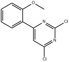 2,4-Dichloro-6-(2-methoxyphenyl)pyrimidine Struktur