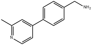 [4-(2-methylpyridin-4-yl)phenyl]methanamine Struktur