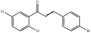 (2E)-3-(4-bromophenyl)-1-(2,5-dichlorophenyl)prop-2-en-1-one Struktur