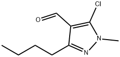 3-butyl-5-chloro-1-methyl-1H-pyrazole-4-carbaldehyde Struktur