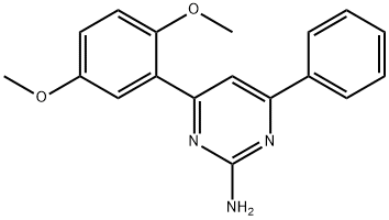 4-(2,5-dimethoxyphenyl)-6-phenylpyrimidin-2-amine Struktur