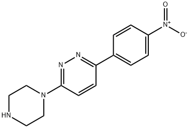 3-(4-nitrophenyl)-6-(piperazin-1-yl)pyridazine Struktur