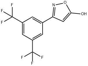 3-[3,5-bis(trifluoromethyl)phenyl]-1,2-oxazol-5-ol Struktur