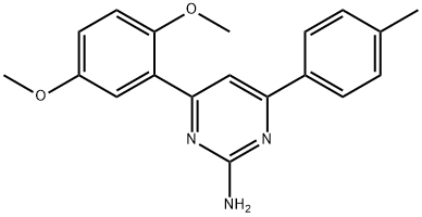 4-(2,5-dimethoxyphenyl)-6-(4-methylphenyl)pyrimidin-2-amine Struktur