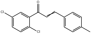 (2E)-1-(2,5-dichlorophenyl)-3-(4-methylphenyl)prop-2-en-1-one Struktur