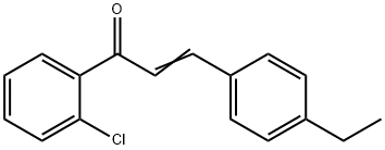 (2E)-1-(2-chlorophenyl)-3-(4-ethylphenyl)prop-2-en-1-one Struktur