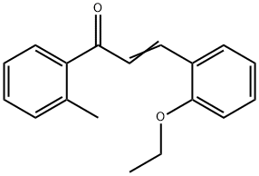 (2E)-3-(2-エトキシフェニル)-1-(2-メチルフェニル)プロプ-2-エン-1-オン 化學(xué)構(gòu)造式