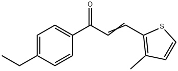 (2E)-1-(4-ethylphenyl)-3-(3-methylthiophen-2-yl)prop-2-en-1-one Struktur