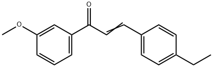 (2E)-3-(4-ethylphenyl)-1-(3-methoxyphenyl)prop-2-en-1-one Struktur