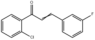 (2E)-1-(2-chlorophenyl)-3-(3-fluorophenyl)prop-2-en-1-one Struktur