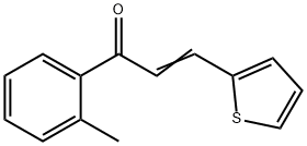 (2E)-1-(2-methylphenyl)-3-(thiophen-2-yl)prop-2-en-1-one Struktur