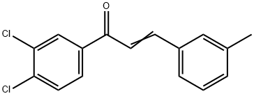 (2E)-1-(3,4-dichlorophenyl)-3-(3-methylphenyl)prop-2-en-1-one, 1354942-34-9, 結(jié)構式