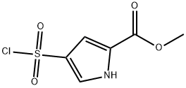 4-Chlorosulfonyl-1H-pyrrole-2-carboxylic acid methyl ester Struktur