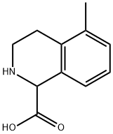 5-methyl-1,2,3,4-tetrahydroisoquinoline-1-carboxylic acid Struktur