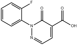 2-(2-Fluoro-phenyl)-3-oxo-2,3-dihydro-pyridazine-4-carboxylic acid Struktur