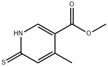 6-Mercapto-4-methyl-nicotinic acid methyl ester Struktur