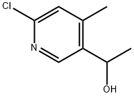 1-(6-Chloro-4-methyl-pyridin-3-yl)-ethanol Struktur