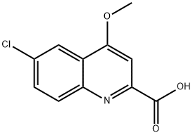 6-Chloro-4-methoxy-quinoline-2-carboxylic acid Struktur