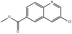 methyl 3-chloroquinoline-6-carboxylate Struktur