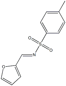 (E)-N-(furan-2-ylmethylene)-4-methylbenzenesulfonamide Struktur