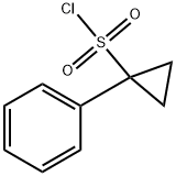 1-phenylcyclopropane-1-sulfonyl chloride Struktur