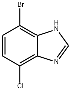 7-bromo-4-chloro-1H-benzimidazole Struktur